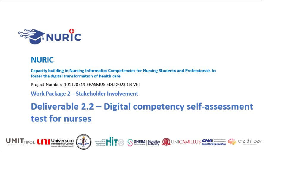 Evaluating Digital Competency – The Self-Assessment Test for Nurses